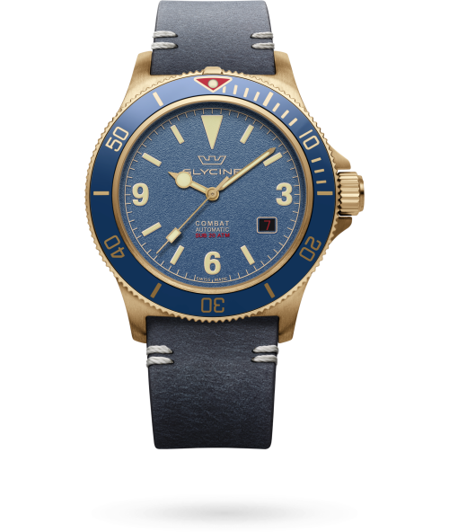 Glycine combat sub sales bronze automatic watch